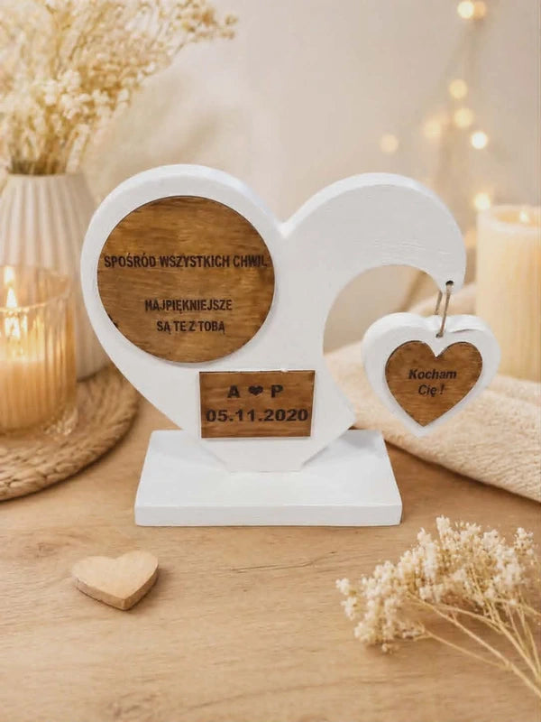 Personalizowane Serce z Metryczką Dziecka | Wyjątkowa Pamiątka Narodzin | Handmade