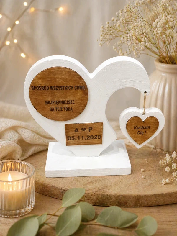 Personalizowane Serce z Metryczką Dziecka | Wyjątkowa Pamiątka Narodzin | Handmade