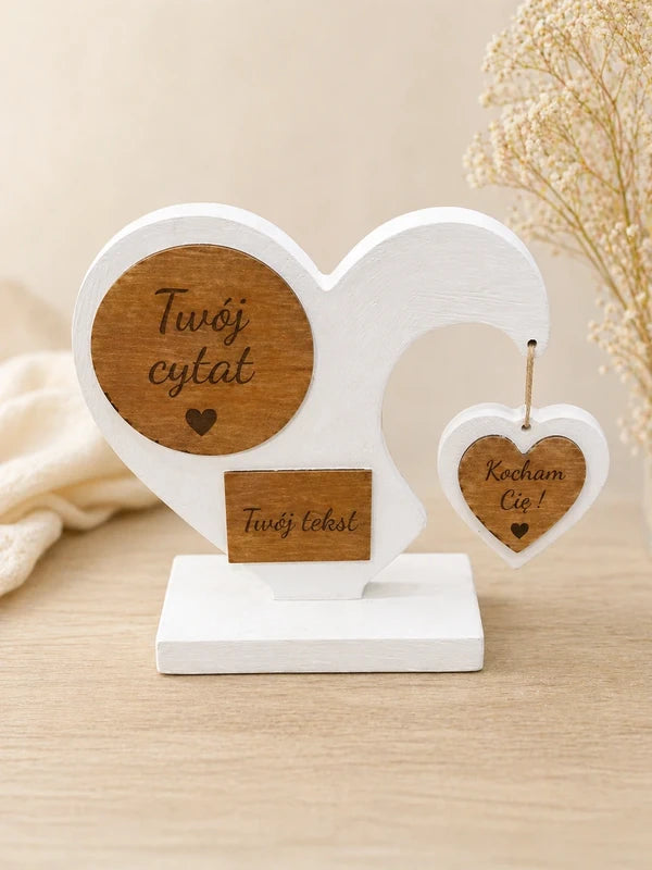 Personalizowane Serce z Metryczką Dziecka | Wyjątkowa Pamiątka Narodzin | Handmade