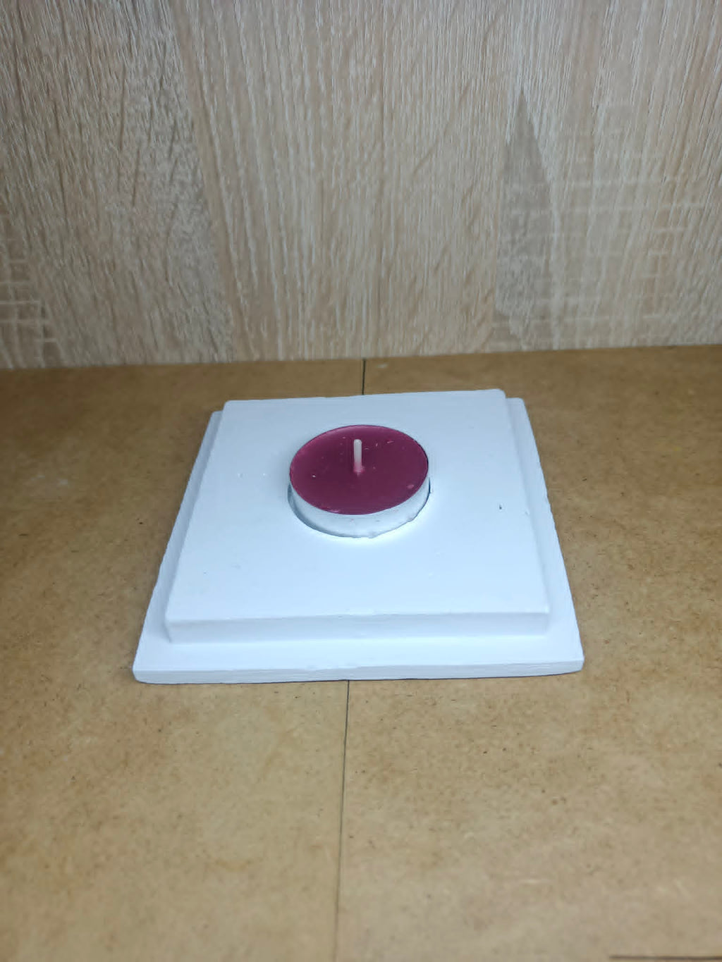 Minimalistyczny Świecznik Handmade | Dekoracja Glamour / Boho | Podgrzewacz Tealight