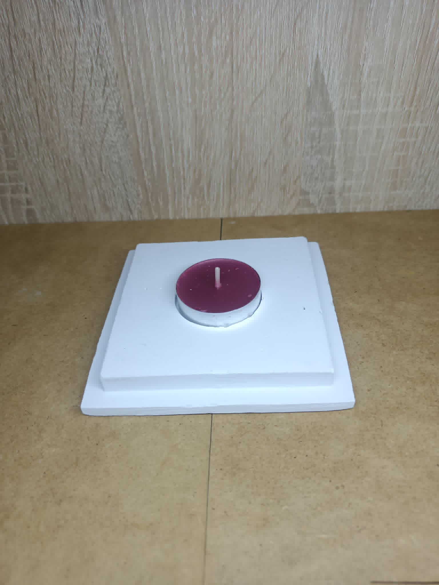 Minimalistyczny Świecznik Handmade | Dekoracja Glamour / Boho | Podgrzewacz Tealight